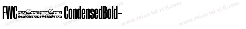 FWC26 CondensedBold字体转换
